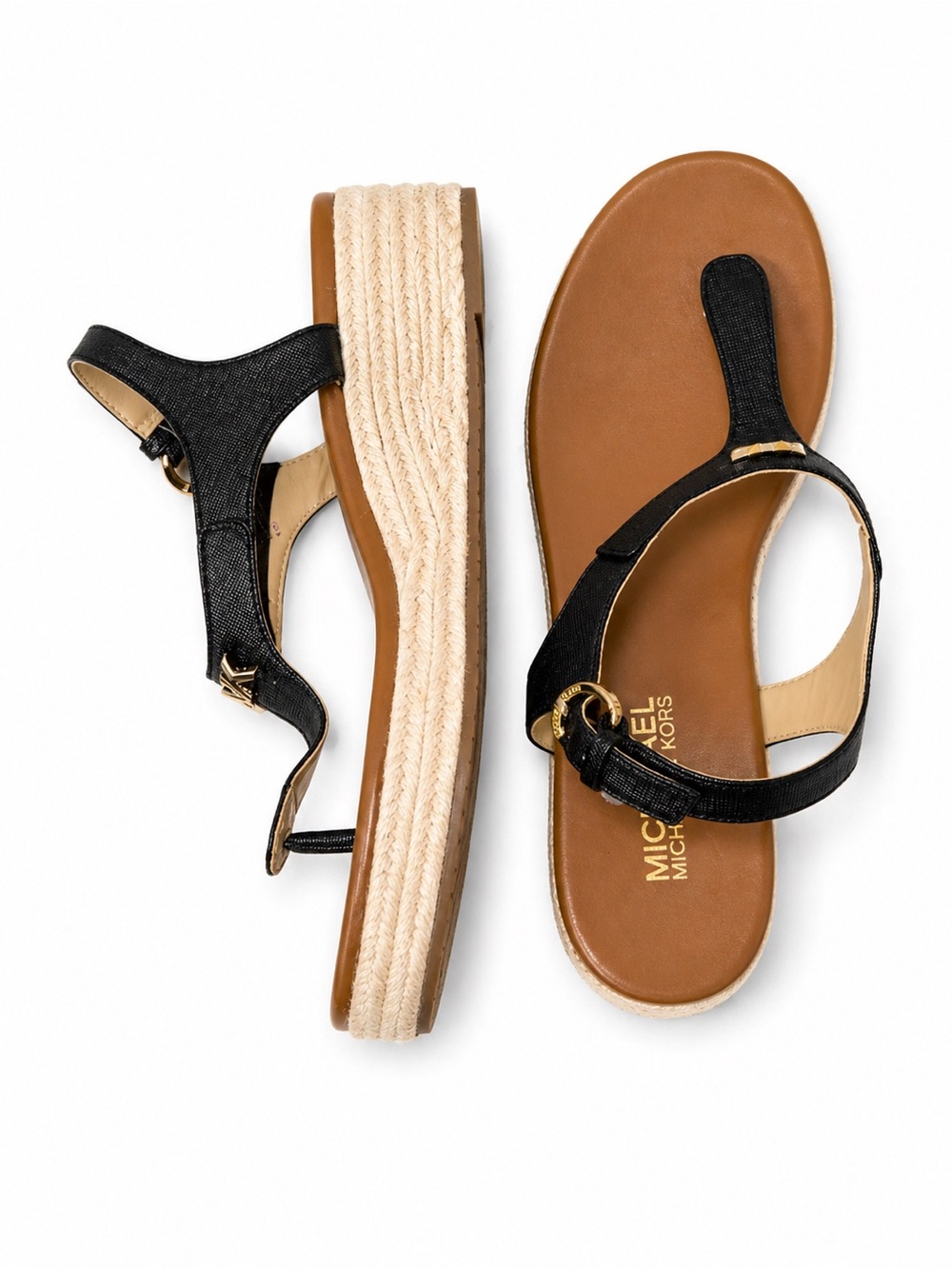 Michael Kors Platform Sandals | Black & Brown | Size 9,5| Like New Worn Once